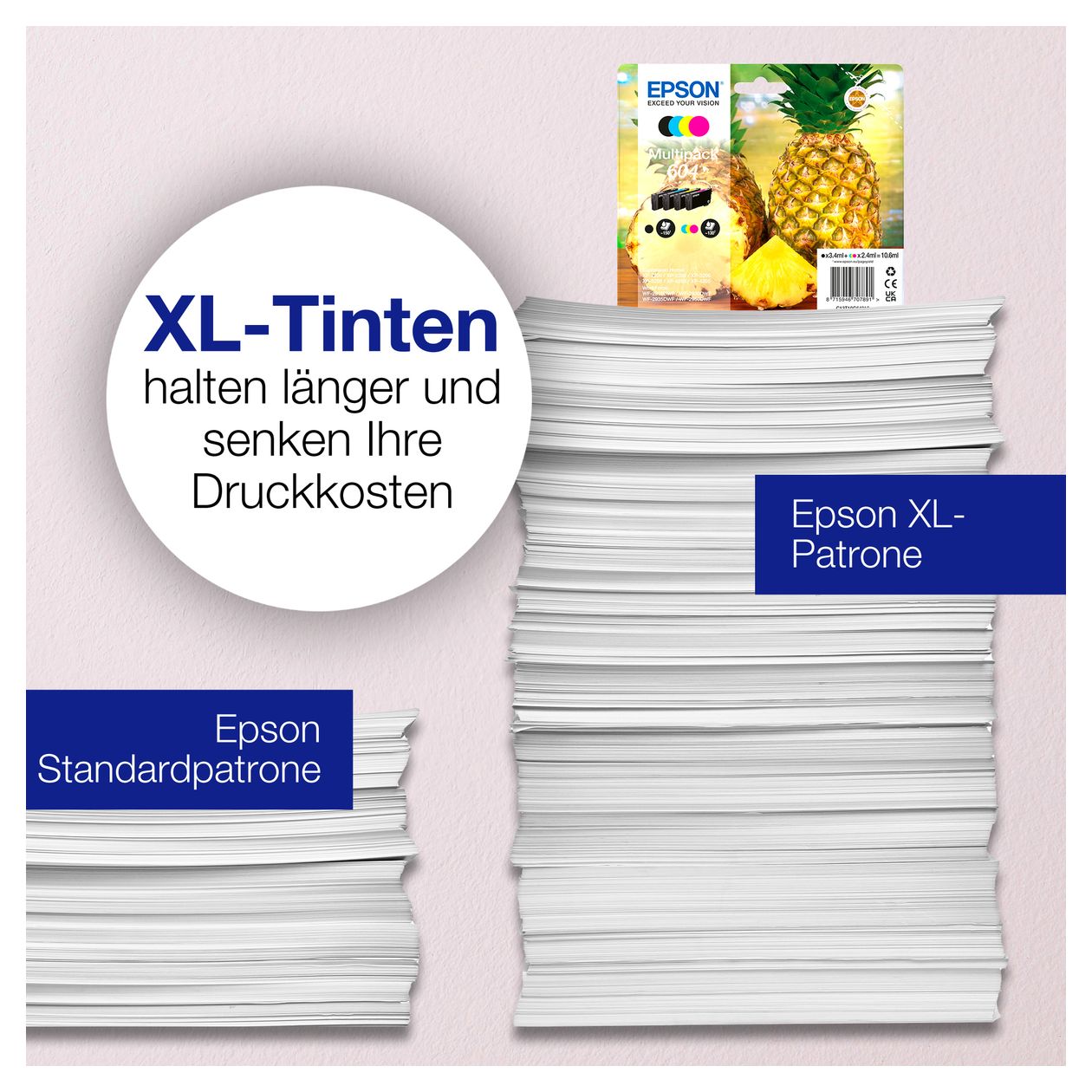 604 C13T10G44010 originale Druckerpatronen Gelb 2,4 ml 