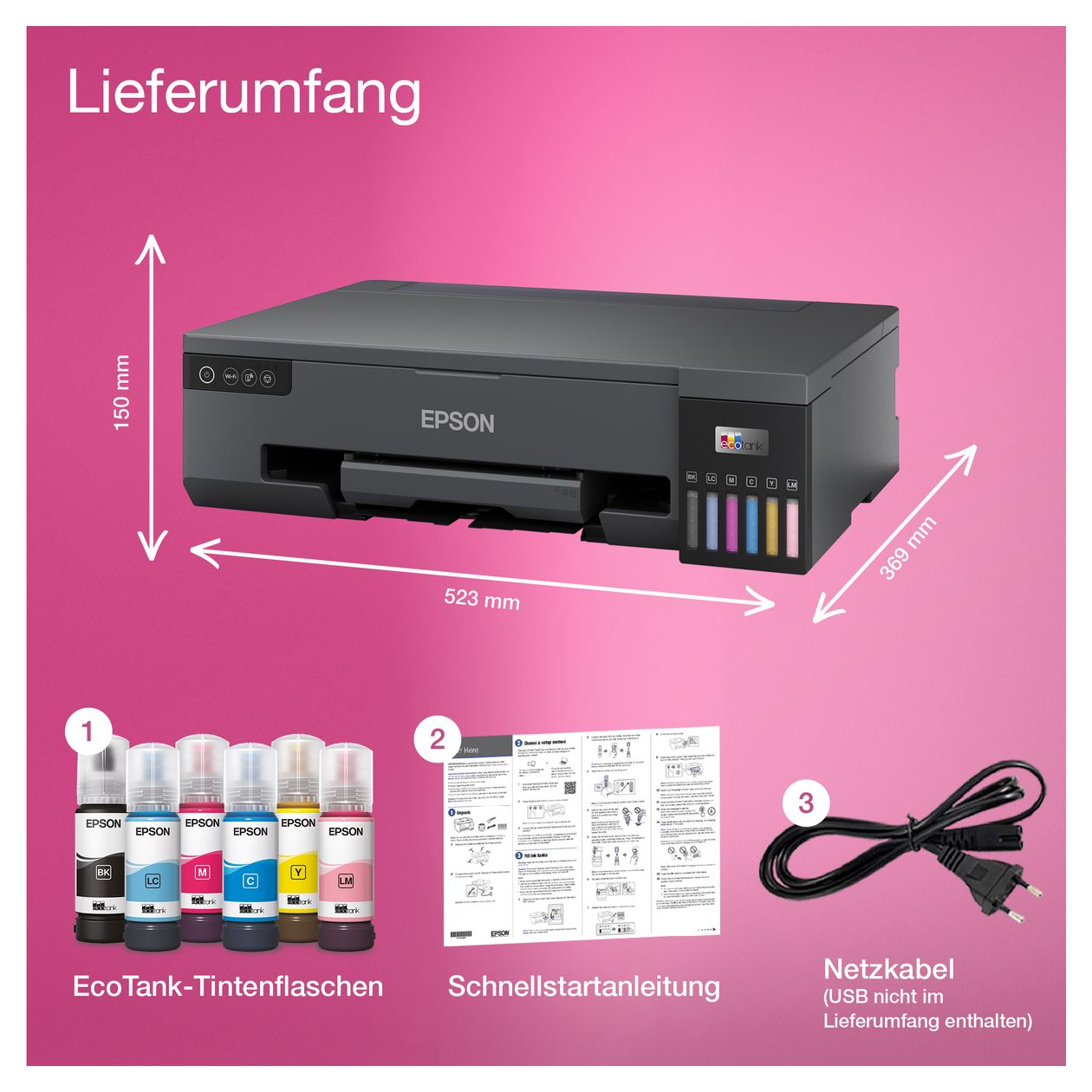 EcoTank ET-18100 Foto Drucker 5760 x 1440 DPI  (Schwarz) 