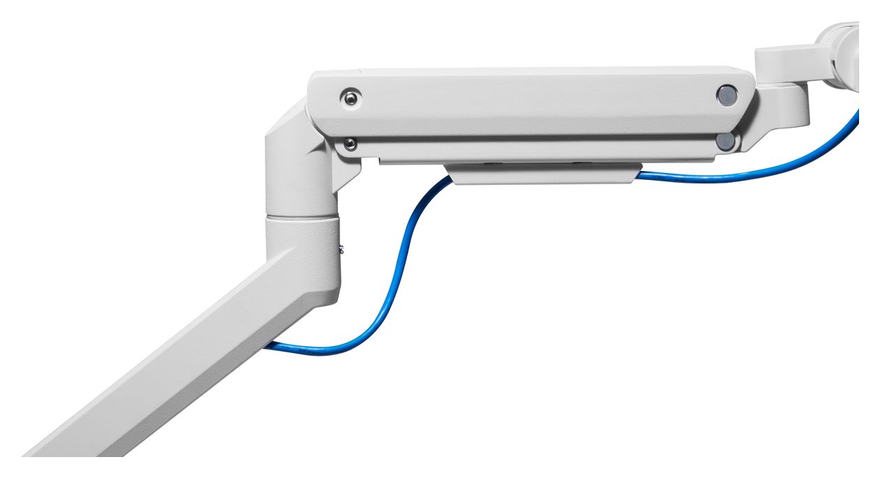 17"-49" Schwerlast-Monitor-Schreibtischhalterung, Weiß 