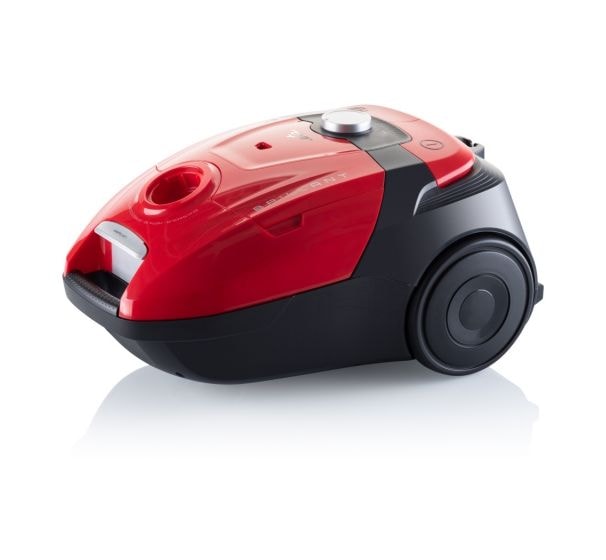 Brillan Bodenstaubsauger mit Staubbeutel 700 W  (Schwarz, Rot) 