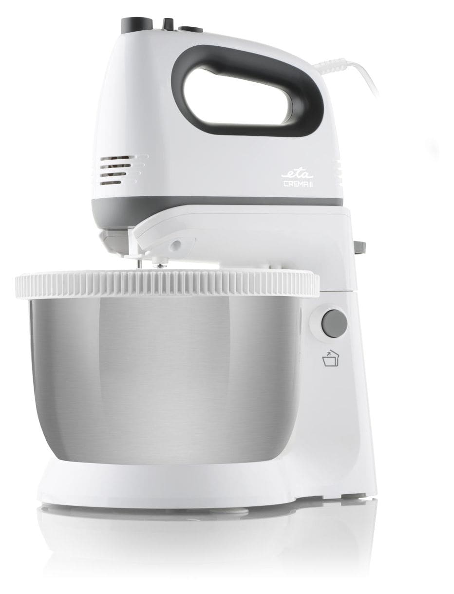 Crema II Handmixer 400 W 5 Stufen  (Grau, Weiß) 