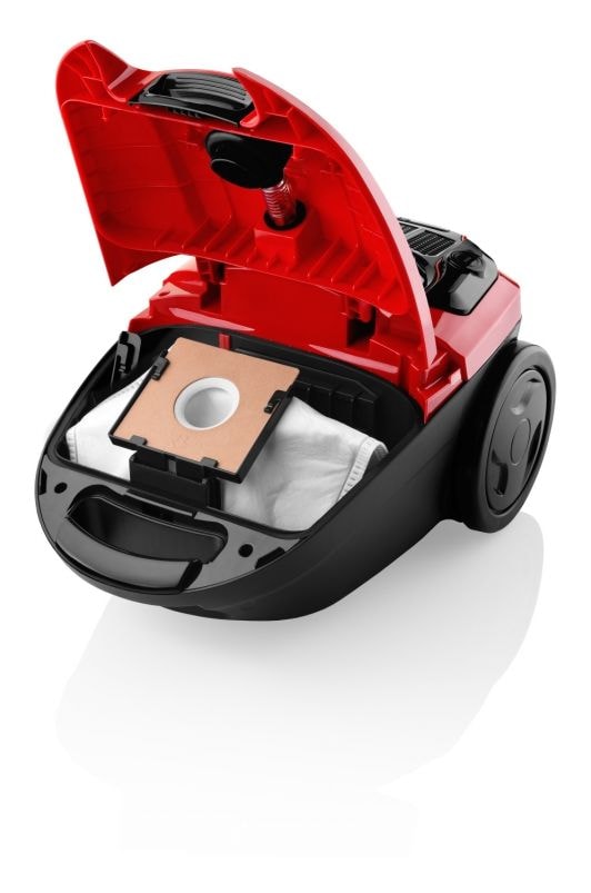 Diego Bodenstaubsauger mit Staubbeutel 800 W HEPA  (Rot) 