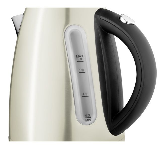 Ela 1,7 l Wasserkocher 2100 W (Beige, Schwarz, Edelstahl) 