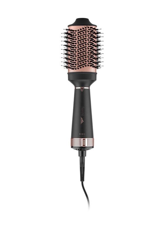 Fenite Warmluftbürste 1300 W  (Schwarz/Rose) 
