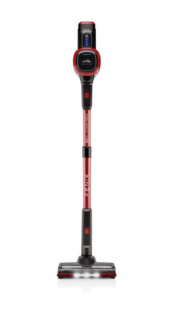 Fenix Handstaubsauger Beutellos bis 40 min Laufzeit 25,2 V HEPA  (Grau, Rot) 