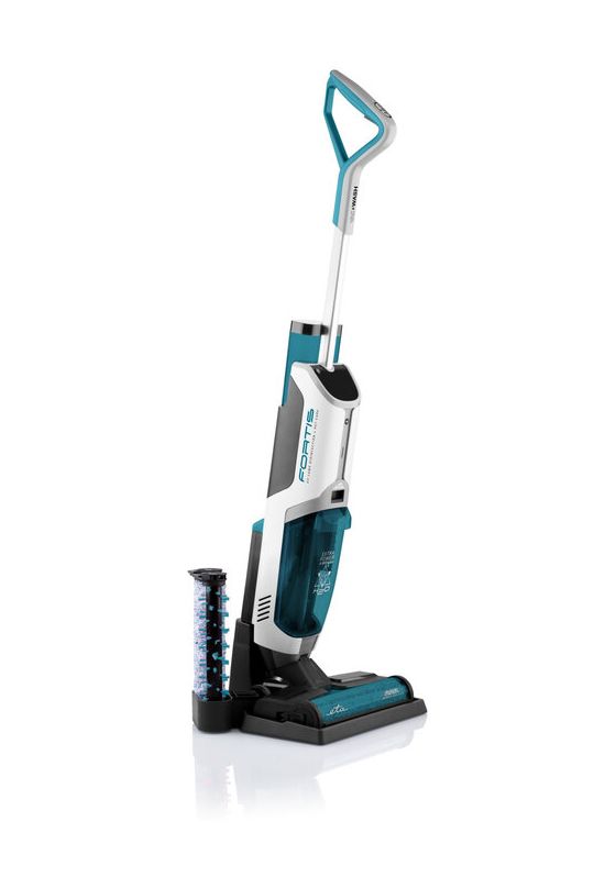 Fortis Handstaubsauger Beutellos bis 45 min Laufzeit 25,2 V HEPA  (Blau, Grün, Weiß) 