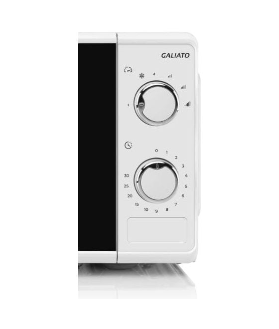 Galiato Freistehende Mikrowelle 700 W Größe: klein 6 Stufen  (Weiß) 