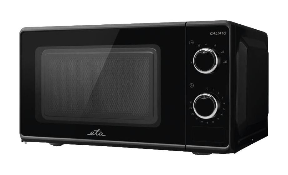 Galiato Freistehende Mikrowelle 700 W Größe: klein 6 Stufen  (Schwarz) 