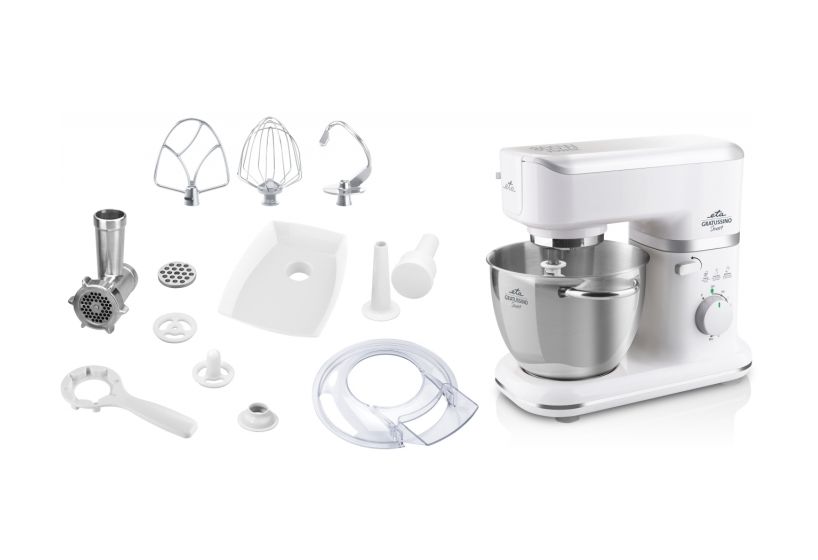 Gratussino Smart 800 W Küchenmaschine 4,5 l  (Edelstahl, Weiß) 
