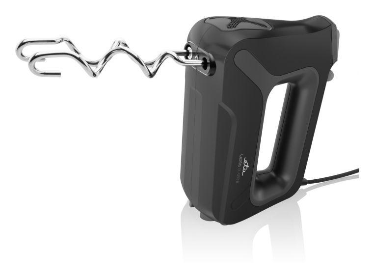 Lento Handmixer 550 W 4 Stufen  (Schwarz) 