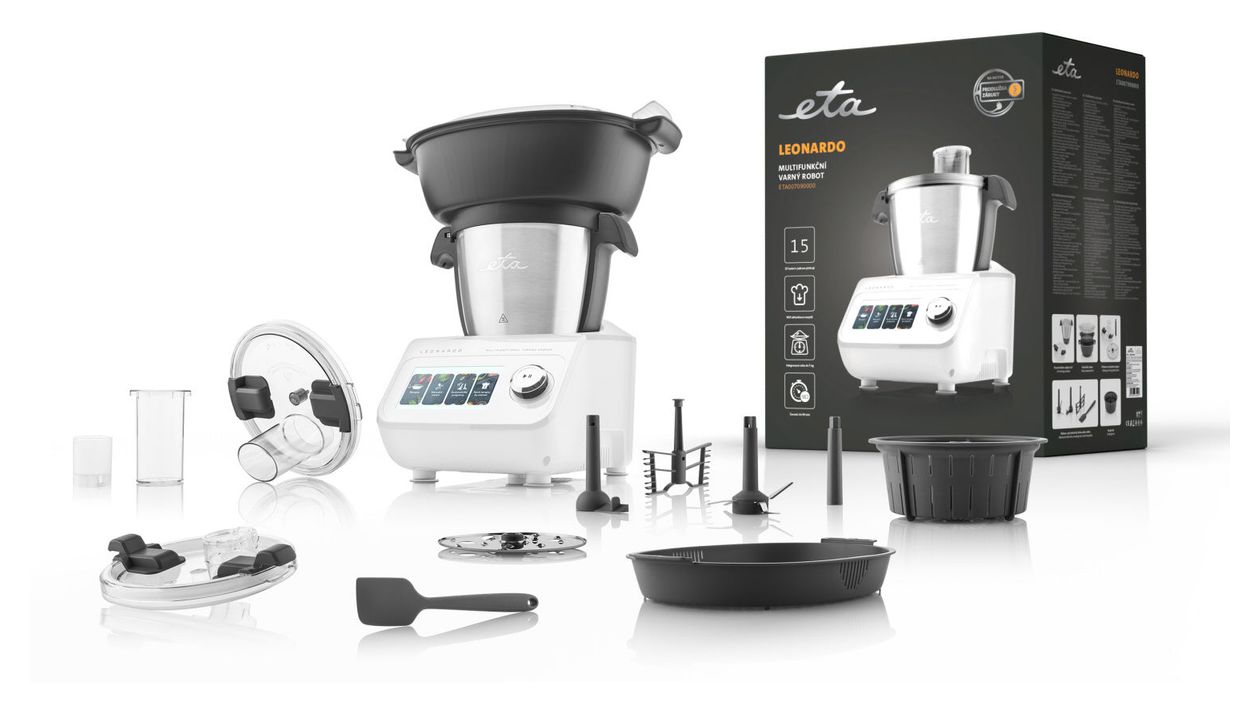 Leonardo Küchenmaschine 3,5 l mit Waage  (Weiß, Grau) 