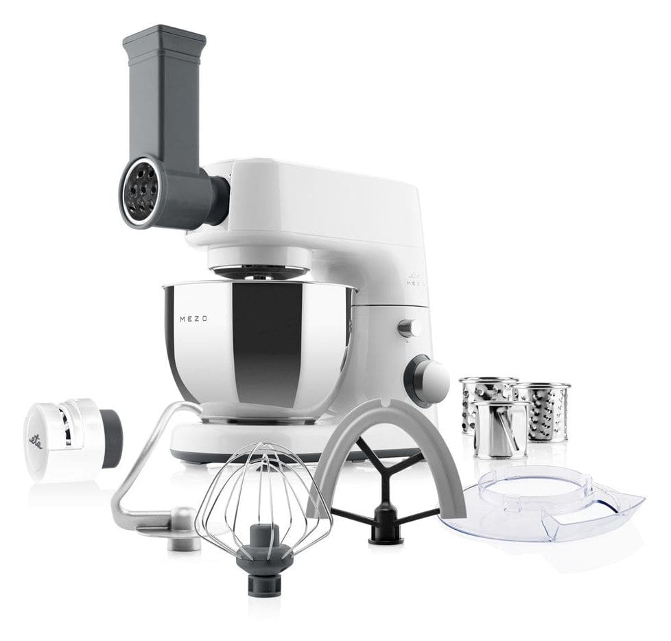Mezo III Bravo 1000 W Küchenmaschine 4 l  (Edelstahl, Weiß) 