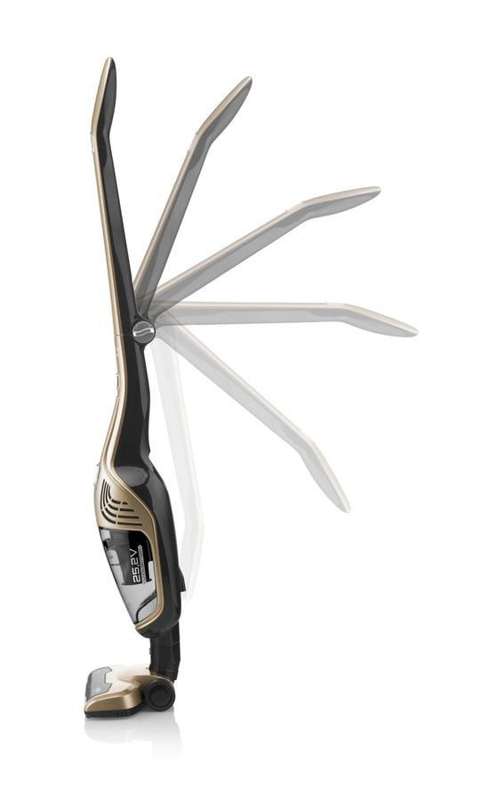 Moneto II Handstaubsauger mit Staubbeutel bis 50 min Laufzeit 25,2 V Zyklonal  (Gold) 