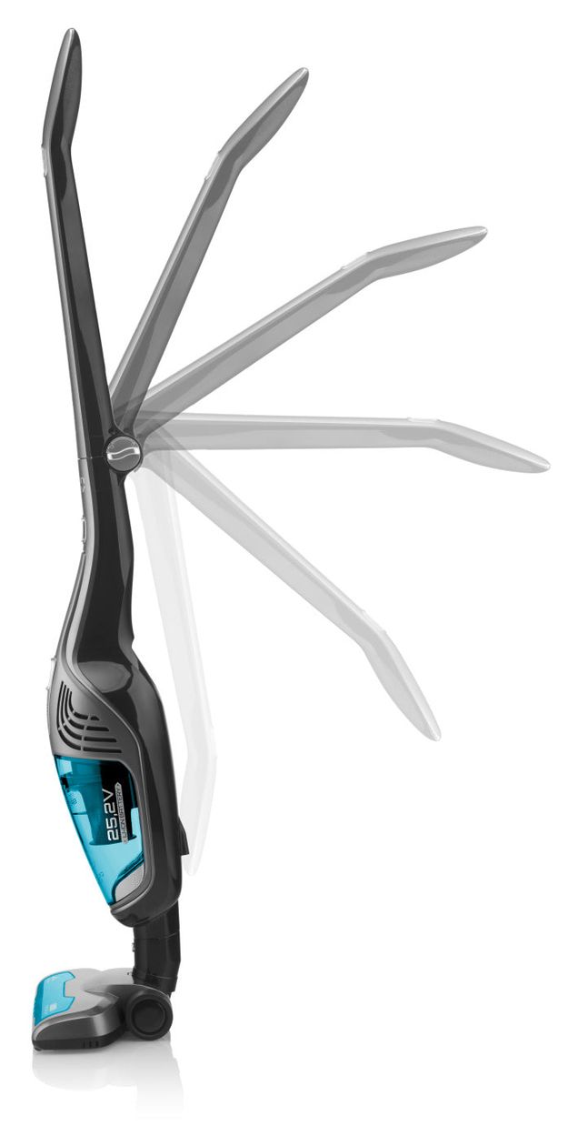 Moneto II Aqua Plus Handstaubsauger Beutellos bis 50 min Laufzeit 25,2 V HEPA  (Blau, Grau) 