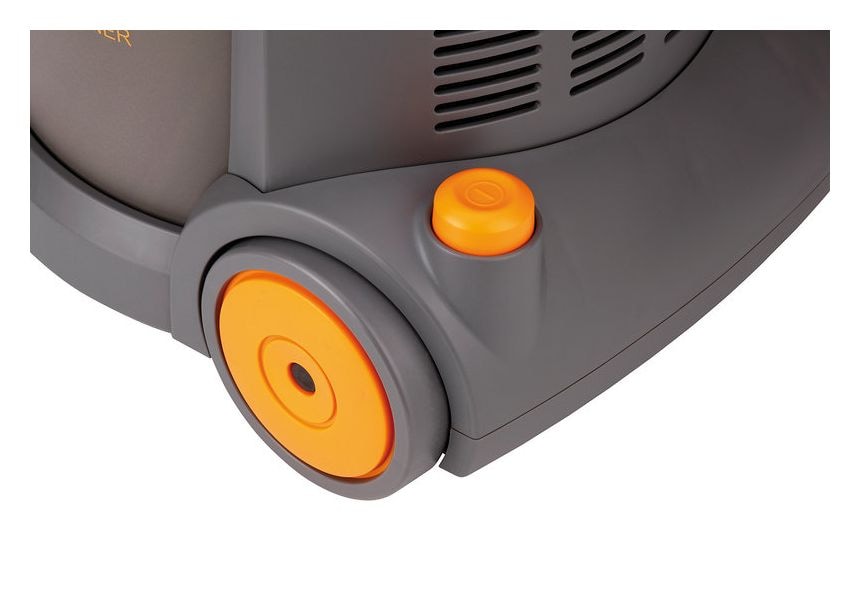 Profi Bodenstaubsauger mit Staubbeutel 890 W Micro  (Grau, Gelb) 