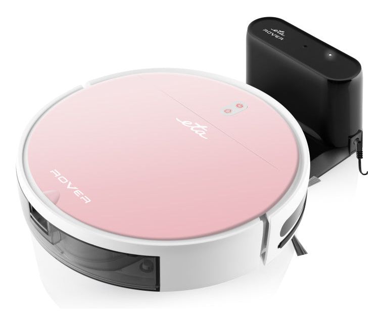Rover Saugroboter nass/trocken 110 min Akku  (Pink, Weiß) 