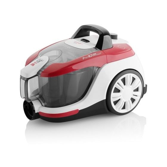 Salvet Bodenstaubsauger Beutellos 700 W HEPA  (Schwarz, Rot, Weiß) 