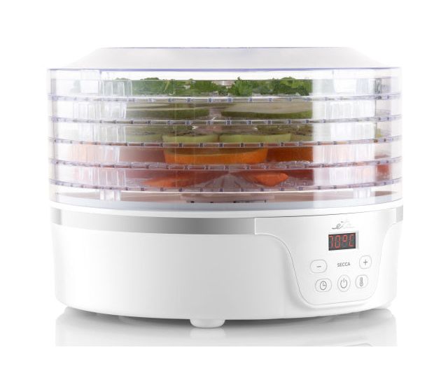 Secca Dörrautomat 380 W 24 h Maximale Timer-Zeit 5 Dörrgitter 