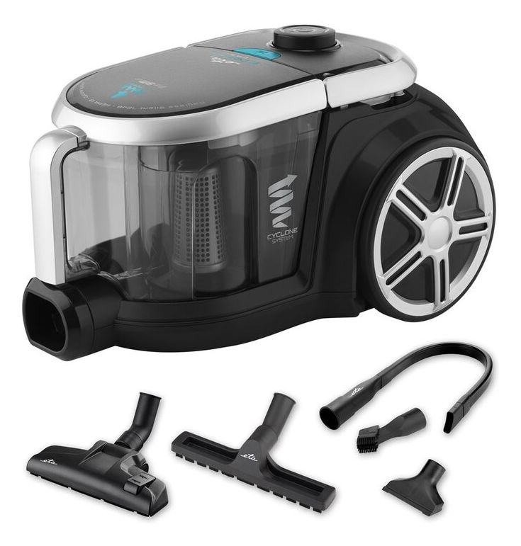 Stormy Car Bodenstaubsauger Beutellos 800 W HEPA  (Schwarz) 