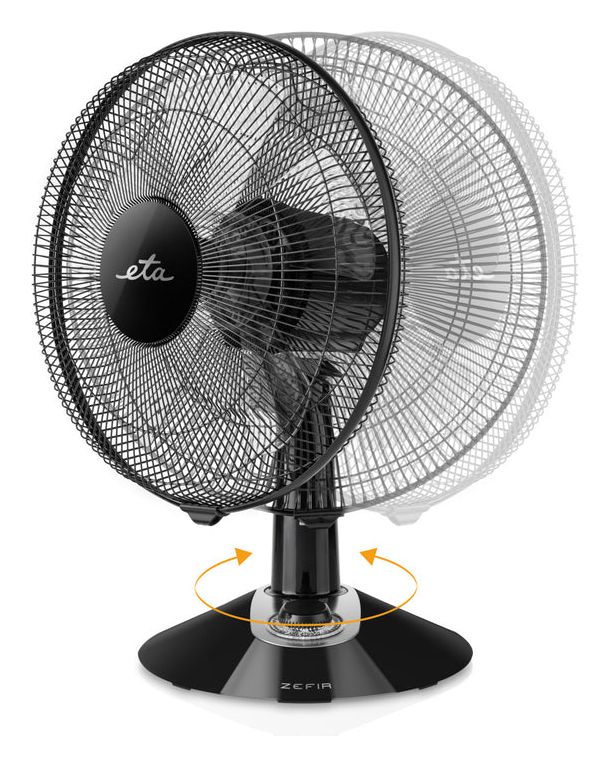Zefir Ventilator Tisch neigbar 55 dB  (Schwarz) 