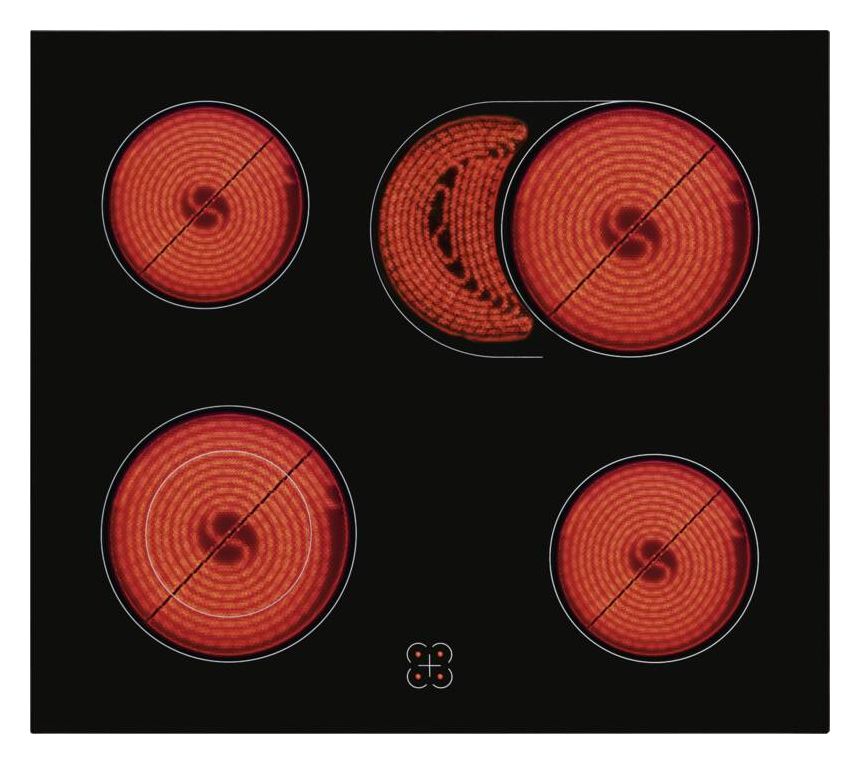 EHE156-2.1 UBZ-Set Herdset 59 l mit 60 cm Glaskeramik Kochfeld 