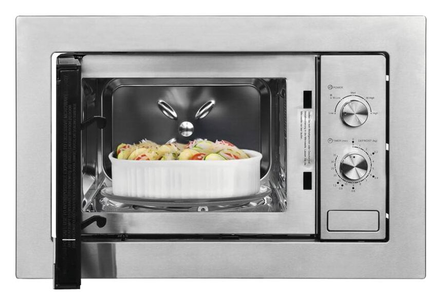 EMW10-020 Einbau-Mikrowelle 800 W Größe: klein 5 Stufen (Edelstahl) 