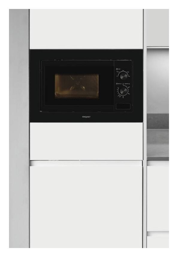EMW10-020 Einbau-Mikrowelle 800 W Größe: klein 5 Stufen (Schwarz) 