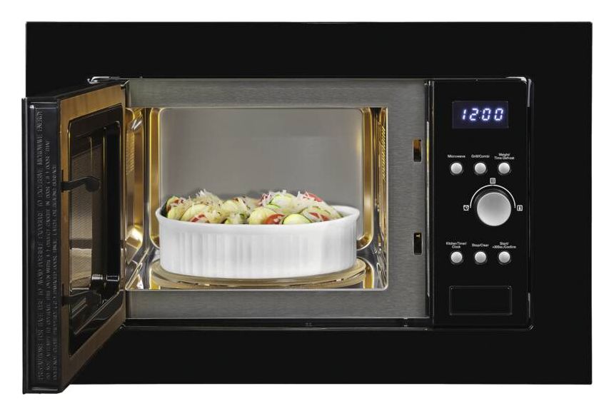 EMW1770-G-D-030 Einbau-Mikrowelle 1000 W Größe: klein 5 Stufen Grill (Schwarz) 