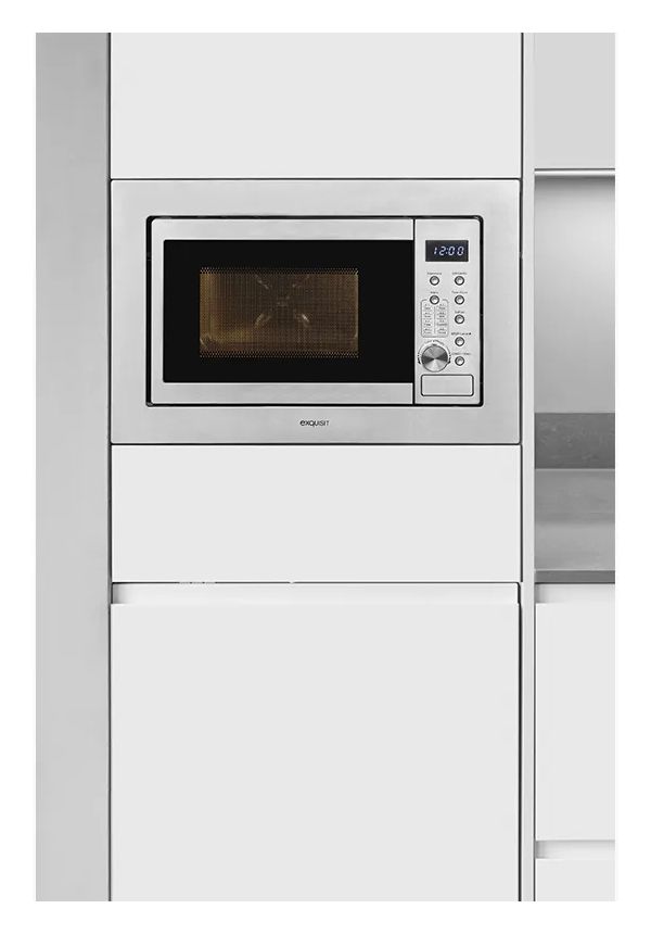 EMW20-DG-020 Einbau-Mikrowelle 1000 W Größe: klein 6 Stufen Grill (Edelstahl) 