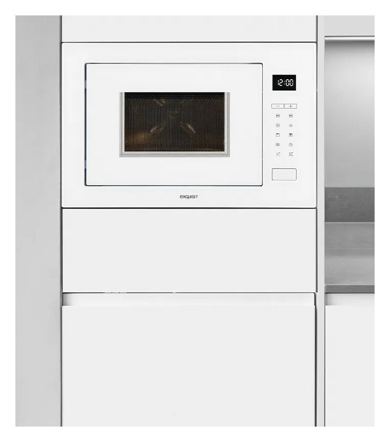 EMW25-G-020 Einbau-Mikrowelle 1200 W Größe: mittel 10 Stufen Grill (Weiß) 
