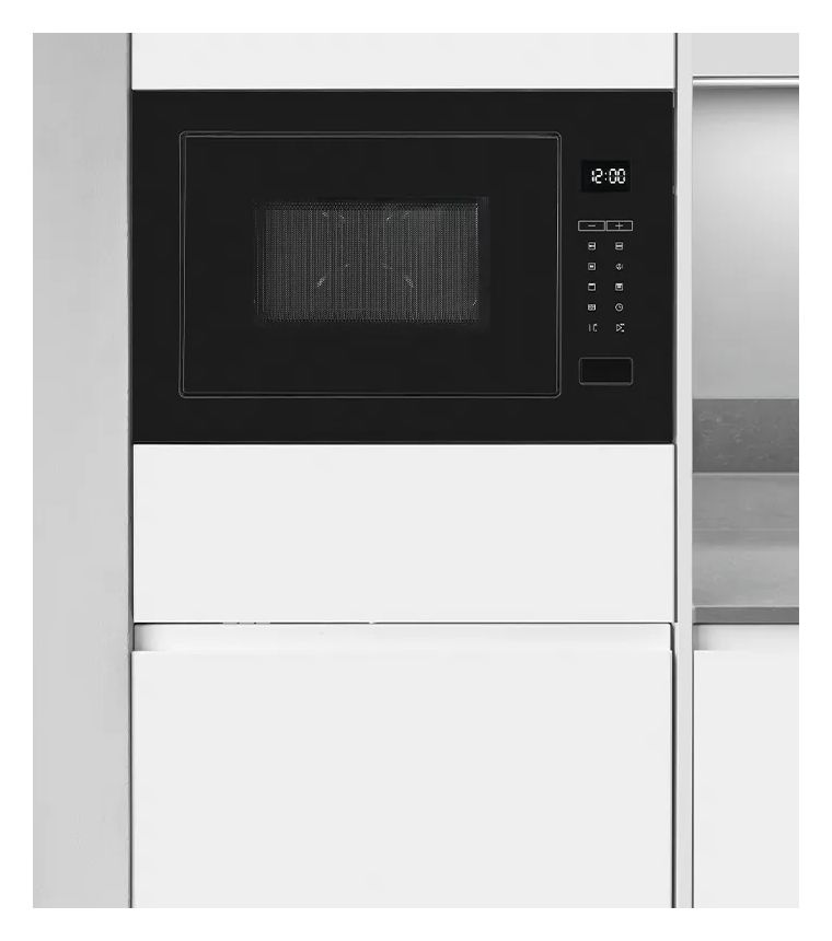 EMW25-G-020 Einbau-Mikrowelle 1200 W Größe: mittel 10 Stufen Grill (Schwarz) 