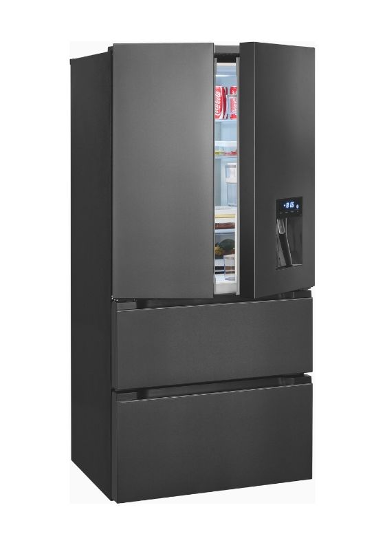 FD490-160-WS-202E Side-by-Side Kühl-/ Gefrierkombination French Door 323 l / 183 l 307 kWh NoFrost 1830 mm x 836 mm  (Grau) 