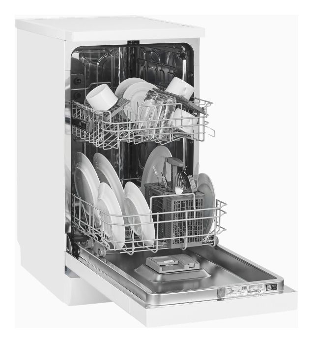 GSP9109-451D 45 cm Geschirrspüler freistehend Leise 9 Maßgedecke aquaStop Funktion 