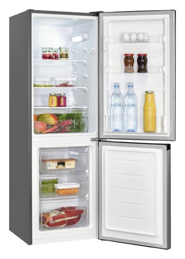 KGC231-60-E-050C 109 l / 48 l Kühl-Gefrierkombi freistehend 121 kWh Jahr  (Schwarz, Edelstahl) 