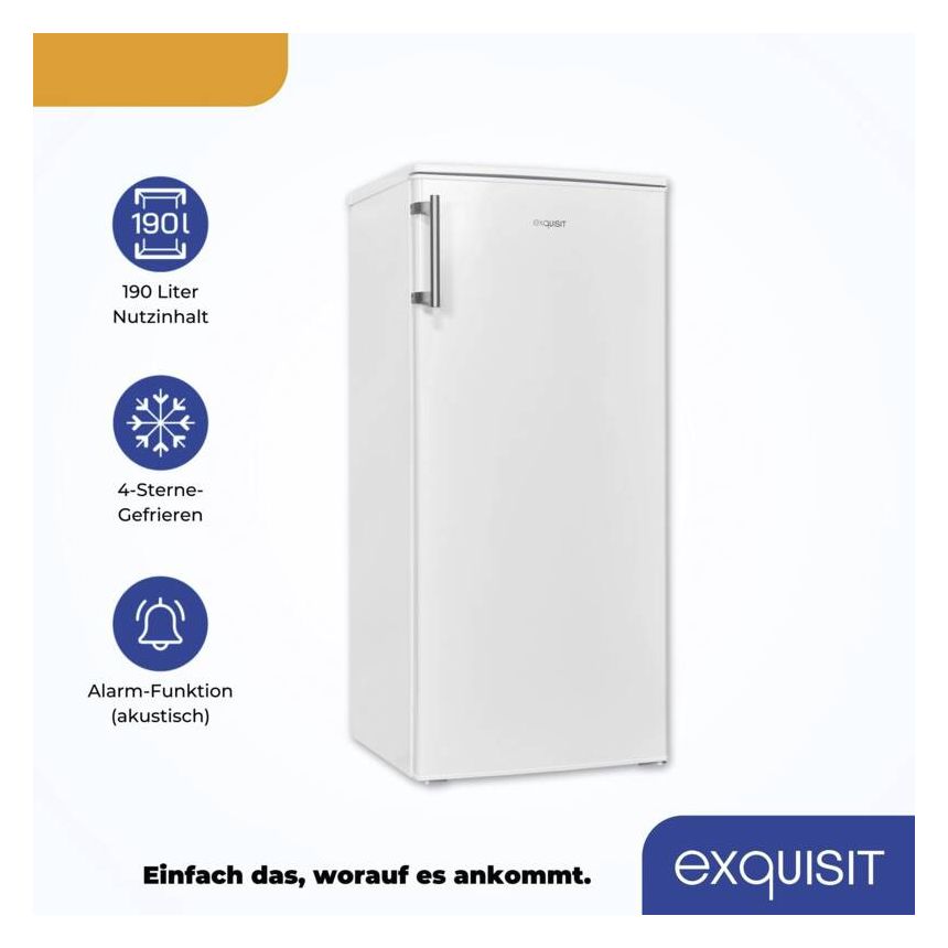 KS185-4-H-040E 190 l / 176 l Kühlschrank freistehend EEK: E 143 kWh Jahr  (Weiß) 