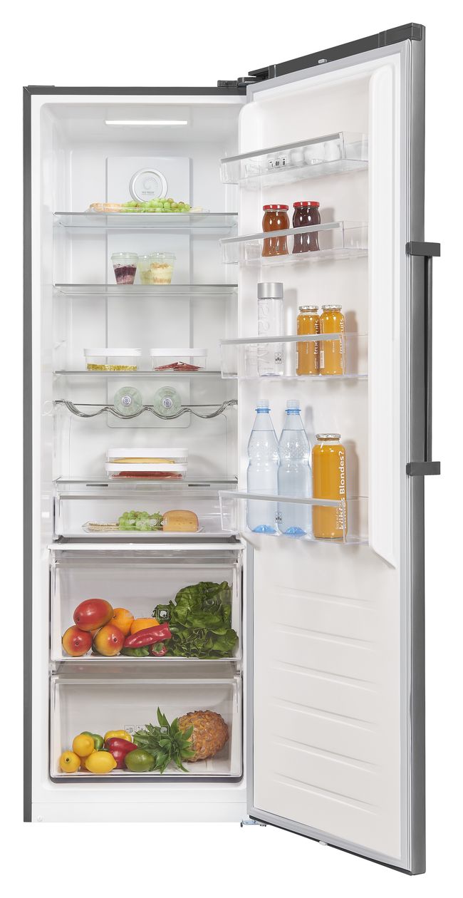 KS360-V-HE-040E 359 l Kühlschrank freistehend EEK: E 118 kWh Jahr NoFrost  (Edelstahl) 