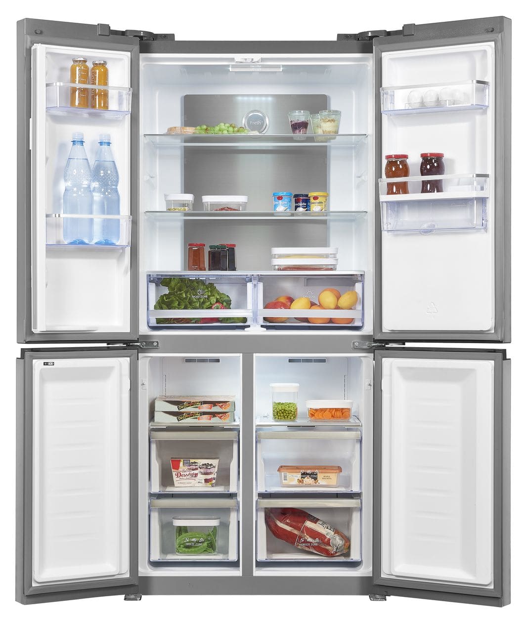 MD430-100-WS-200E Side-by-Side Kühl-/ Gefrierkombination 284 l / 148 l 282 kWh 1830 mm x 836 mm  (Edelstahl) 