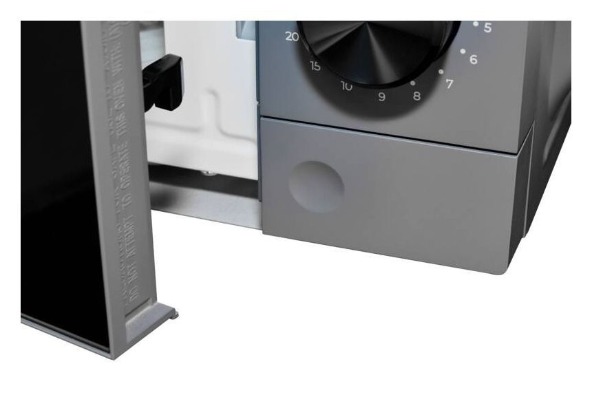 MW 950-040e Freistehende Mikrowelle 1200 W Größe: klein 6 Stufen  (Schwarz, Edelstahl) 