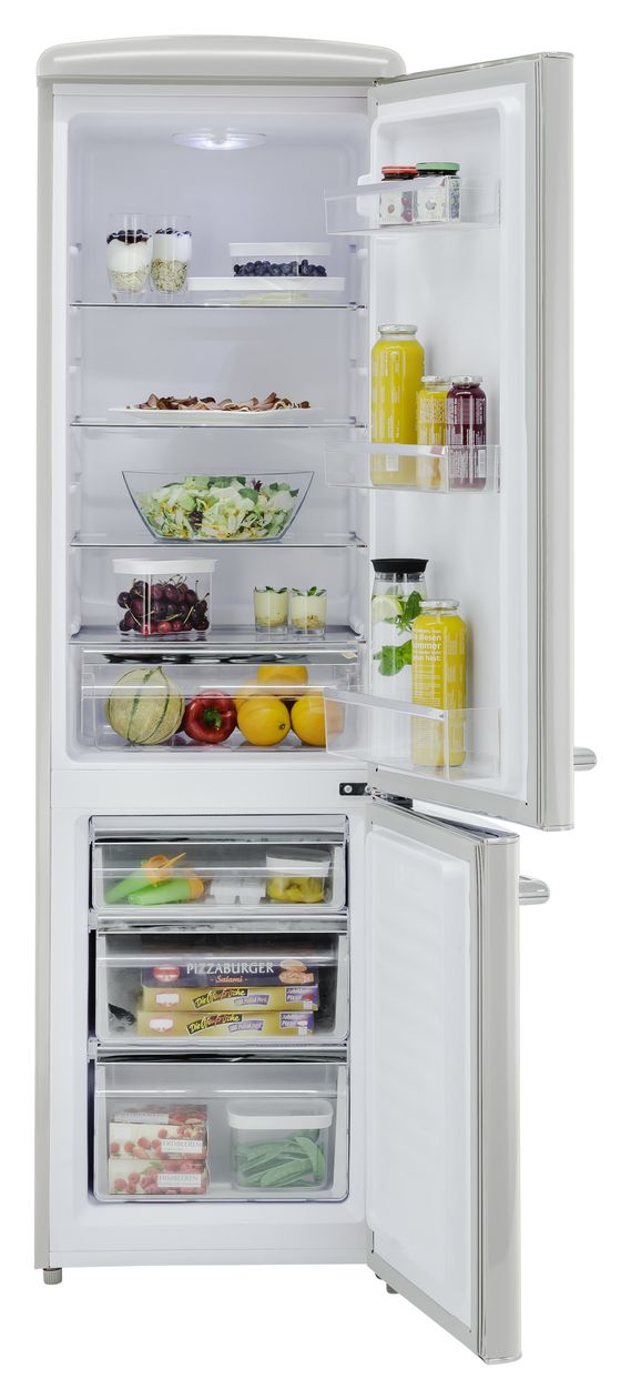 RKGC250-70-H-160E 181 l / 63 l Kühl-Gefrierkombi freistehend 201,85 kWh Jahr  (Grau) 