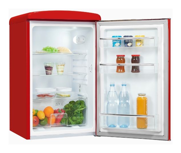 RKS120-V-H-160C 122 l Tischkühlschrank EEK: C 57 kWh Jahr  (Rot) 