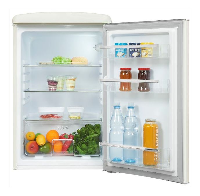 RKS120-V-H-160E 122 l Tischkühlschrank EEK: E 89 kWh Jahr  (Cremefarben) 