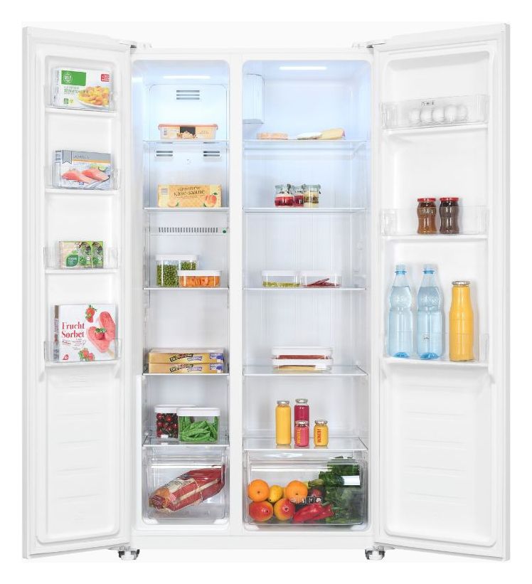 SBS46-040E Side-by-Side Kühl-/ Gefrierkombination 291 l / 148 l 287 kWh NoFrost 1770 mm x 910 mm  (Weiß) 