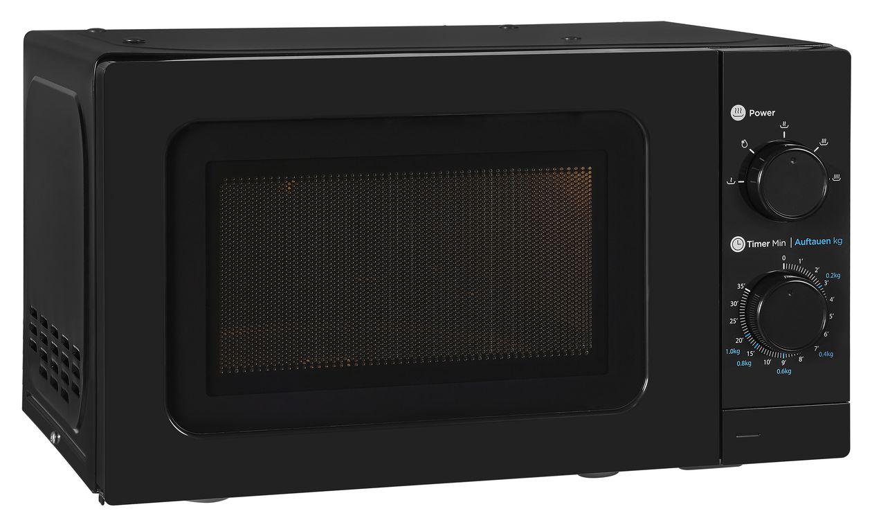 WP700J17-3sw Freistehende Mikrowelle 1050 W Größe: klein 5 Stufen  (Schwarz) 