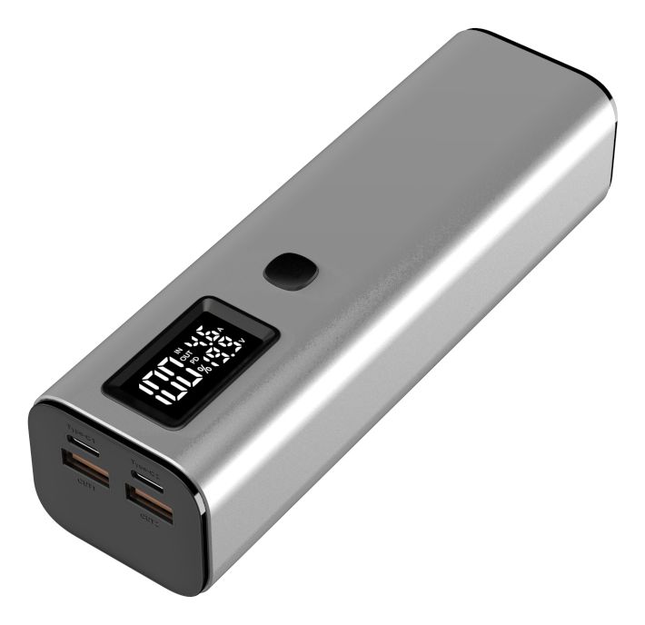 Premium 20000 mAh Powerbank USB Typ-C  (Silber) 