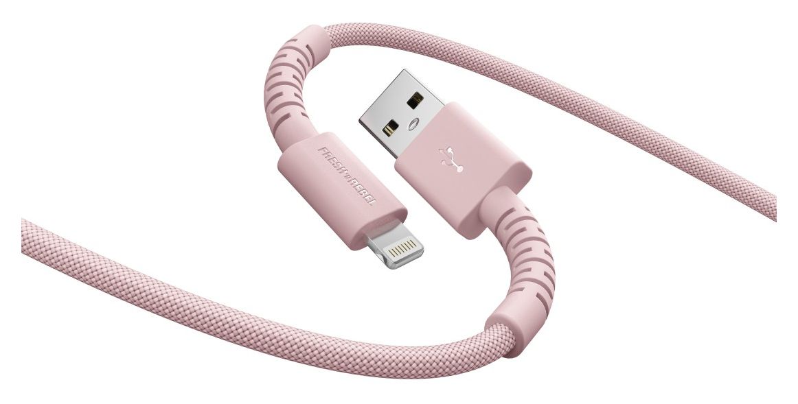 2ULC201PP Rundkabel Lightning auf USB A Männlich 2 m  (Pink) 