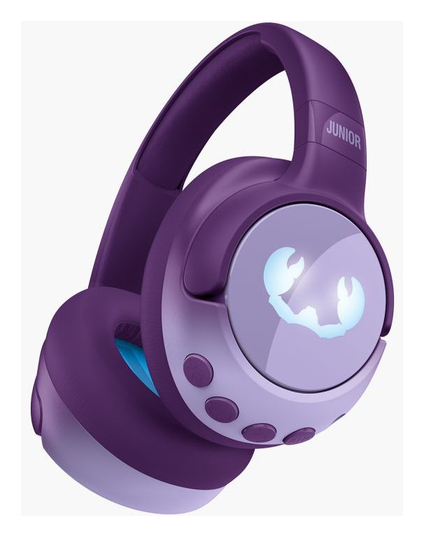 Clam Junior Ohraufliegender Bluetooth Kopfhörer kabellos 60 h Laufzeit USB Typ-C  (Violett) 