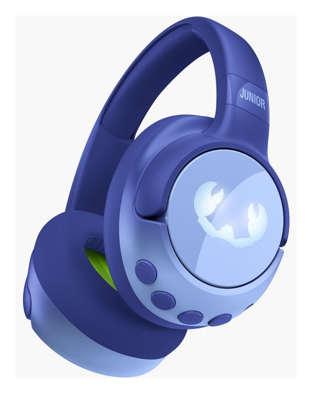 Clam Junior Ohraufliegender Bluetooth Kopfhörer kabellos 60 h Laufzeit USB Typ-C  (Blau) 