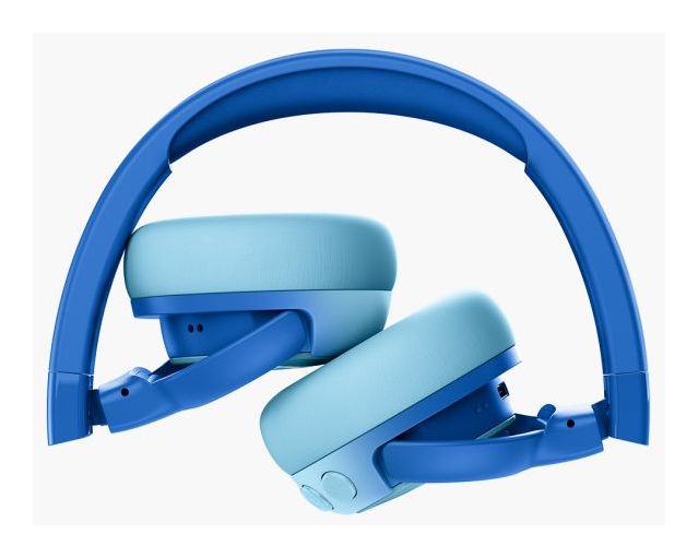 Code Junior Ohraufliegender Bluetooth Kopfhörer kabellos 48 h Laufzeit USB Typ-C  (Blau, Cyan) 