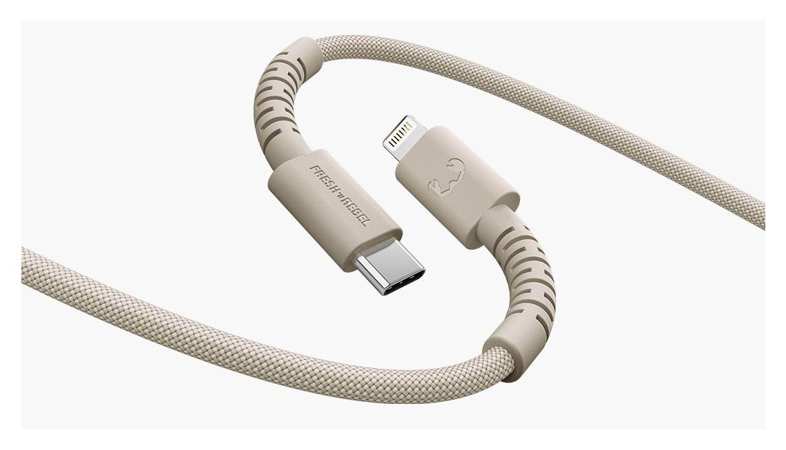 FlexWave Lightning auf USB C Männlich 2 m  (Beige) 