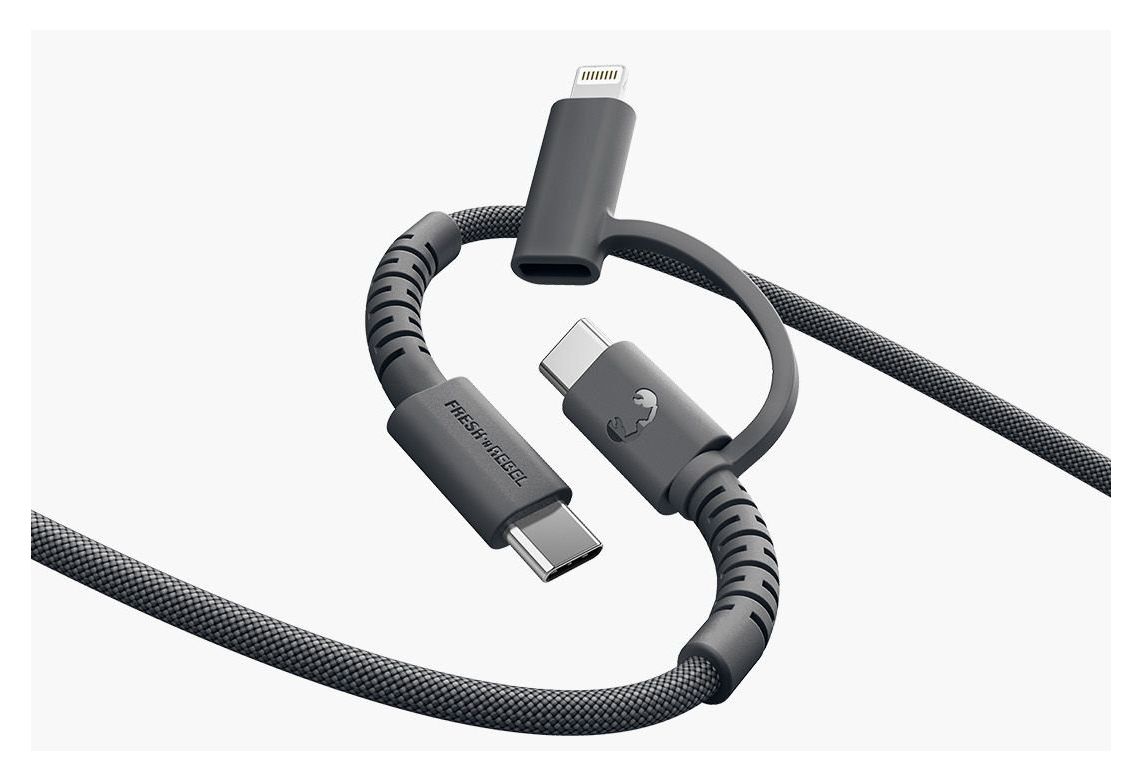 FlexWave Lightning auf USB C Männlich 2 m  (Schwarz) 